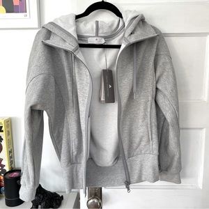 NWT Stella McCartney X Adidas grey hooded sweatshirt size small